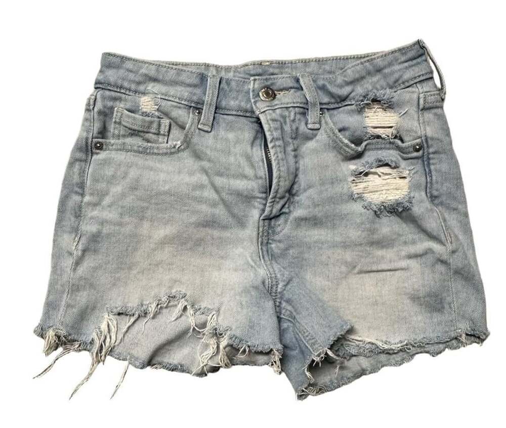 Old Navy Og Straight Shorts Size 2 High Rise Distressed Denim